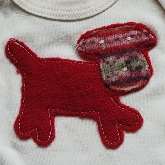 CATE & LEVI Organic Onesie - Baby - Made in Canada NEW NWT 3-6 mo Dog - Picture 2 of 4